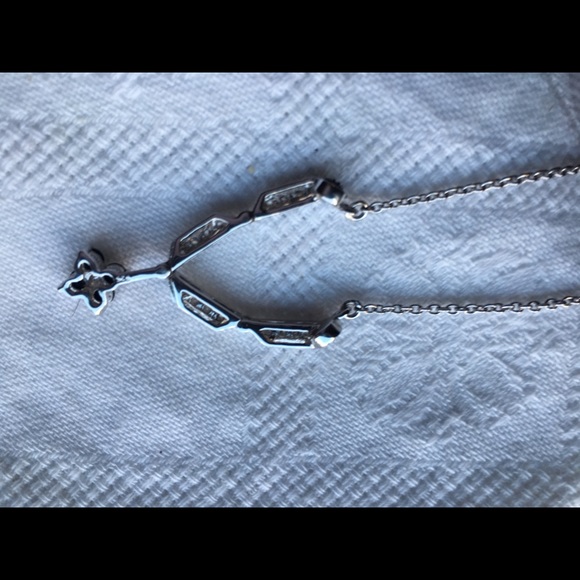 Sterling crystal convertable necklace - Picture 4 of 7